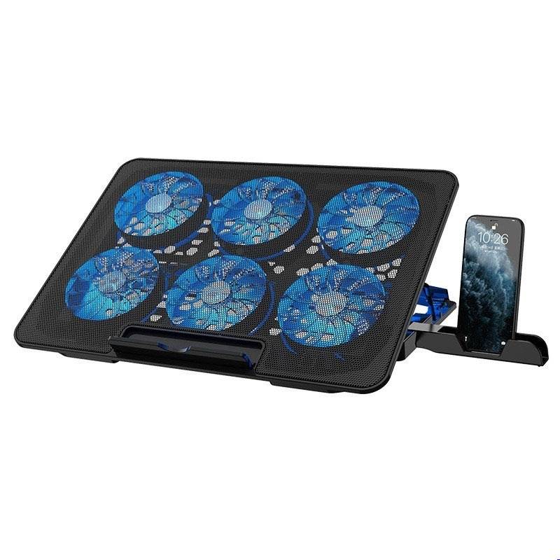 13-17inch Laptop Cooling Pad With 6 Quiet Fans, 6 Height Wind Speed - Image 3