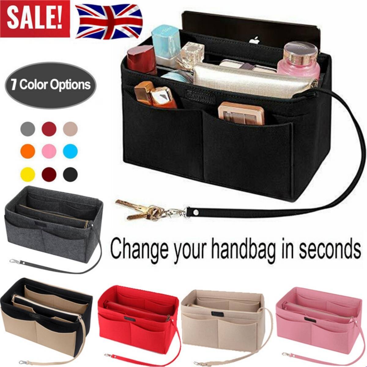 Handbag Organiser Insert - Image 4