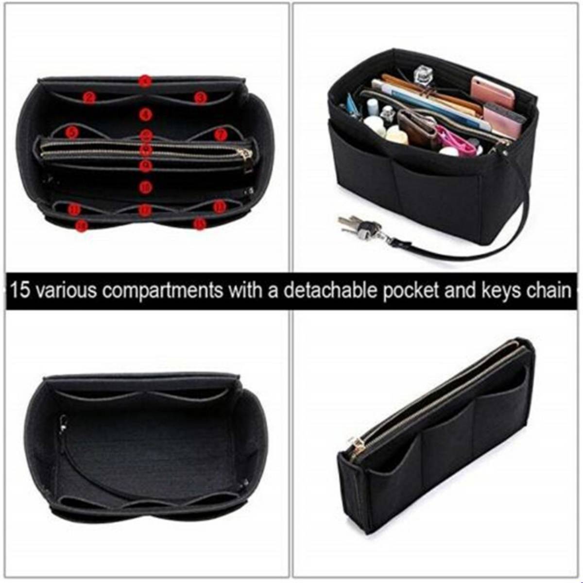 Handbag Organiser Insert - Image 3