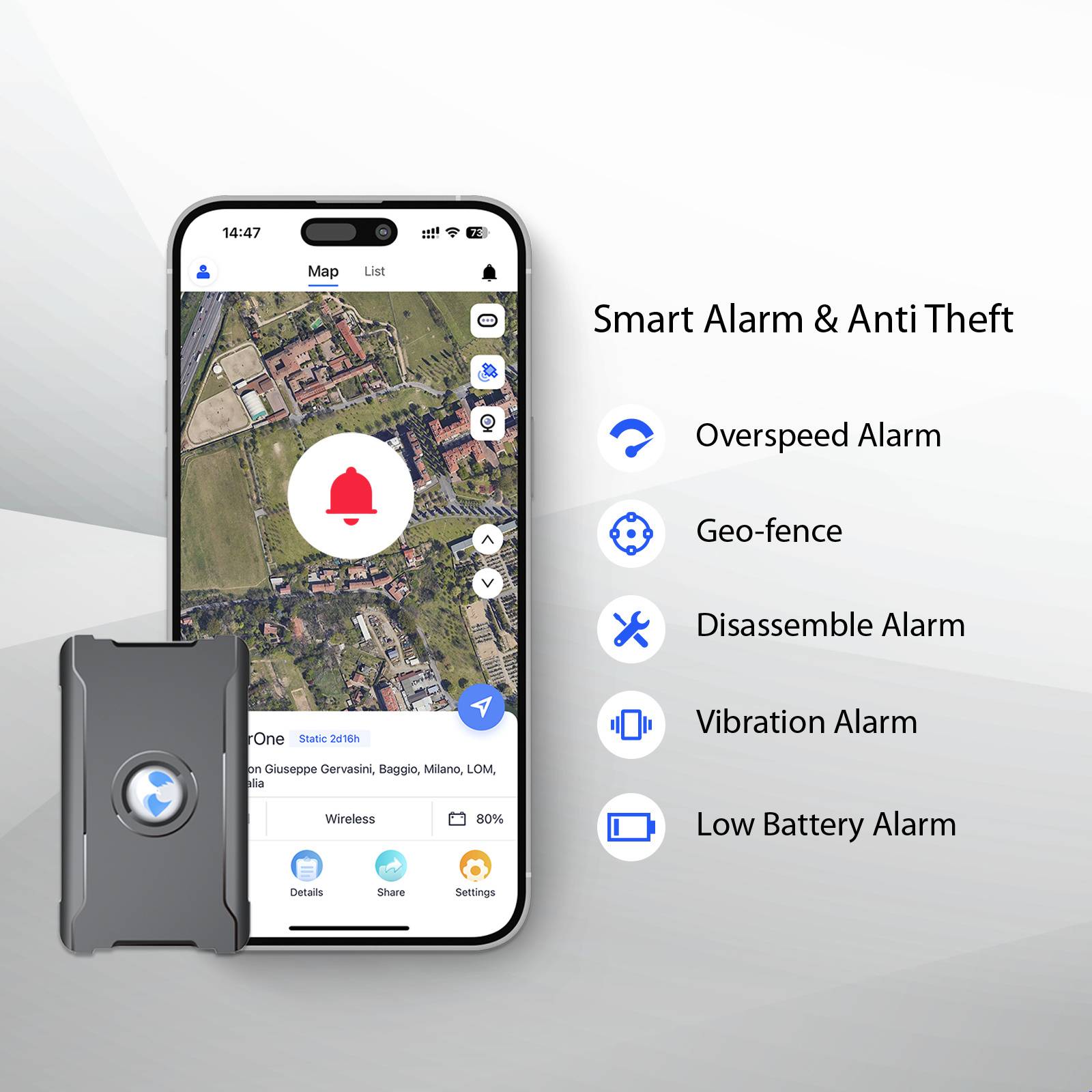 GPS Tracker 15 Days Battery Vehicle Anti-Theft Tracking - Image 8