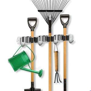 Wall mounted mop holder